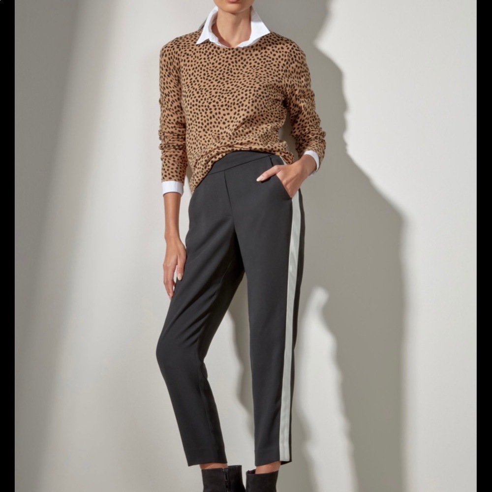 J. Crew Factory, Crew Neck Sweater, New With Tags, Cotton, Leopard Print. Large.